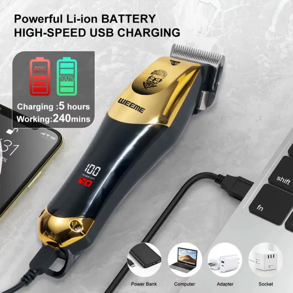 Máquina cortadora profesional para barberos